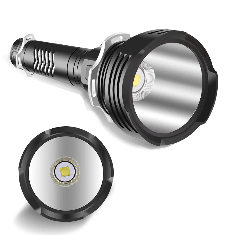 High Quality XHP90.2 4-core Led Flashlight Powerbank Function Torch Usb Rechargeable 18650 or 26650 Battery Aluminum Lantern