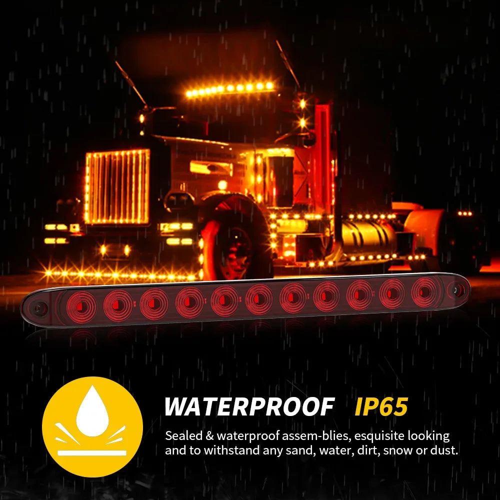 High quality truck taillight LED high brake light 12V truck trailer side light signal light