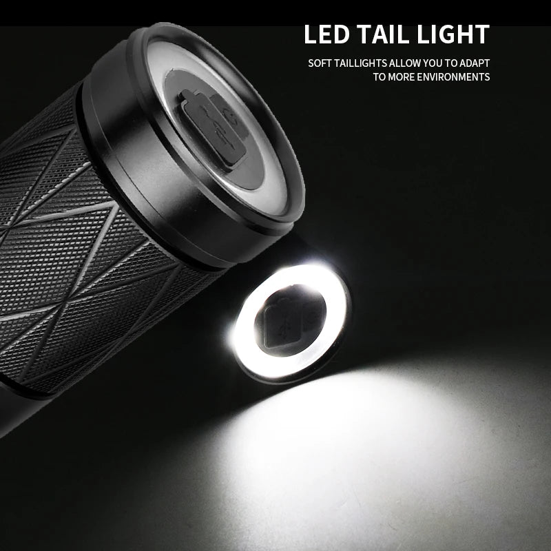 Led Flashlight High Quality 30W Ultra-far lighting Tactical Built-in battery Aluminum alloy Torch Power bank Lantern