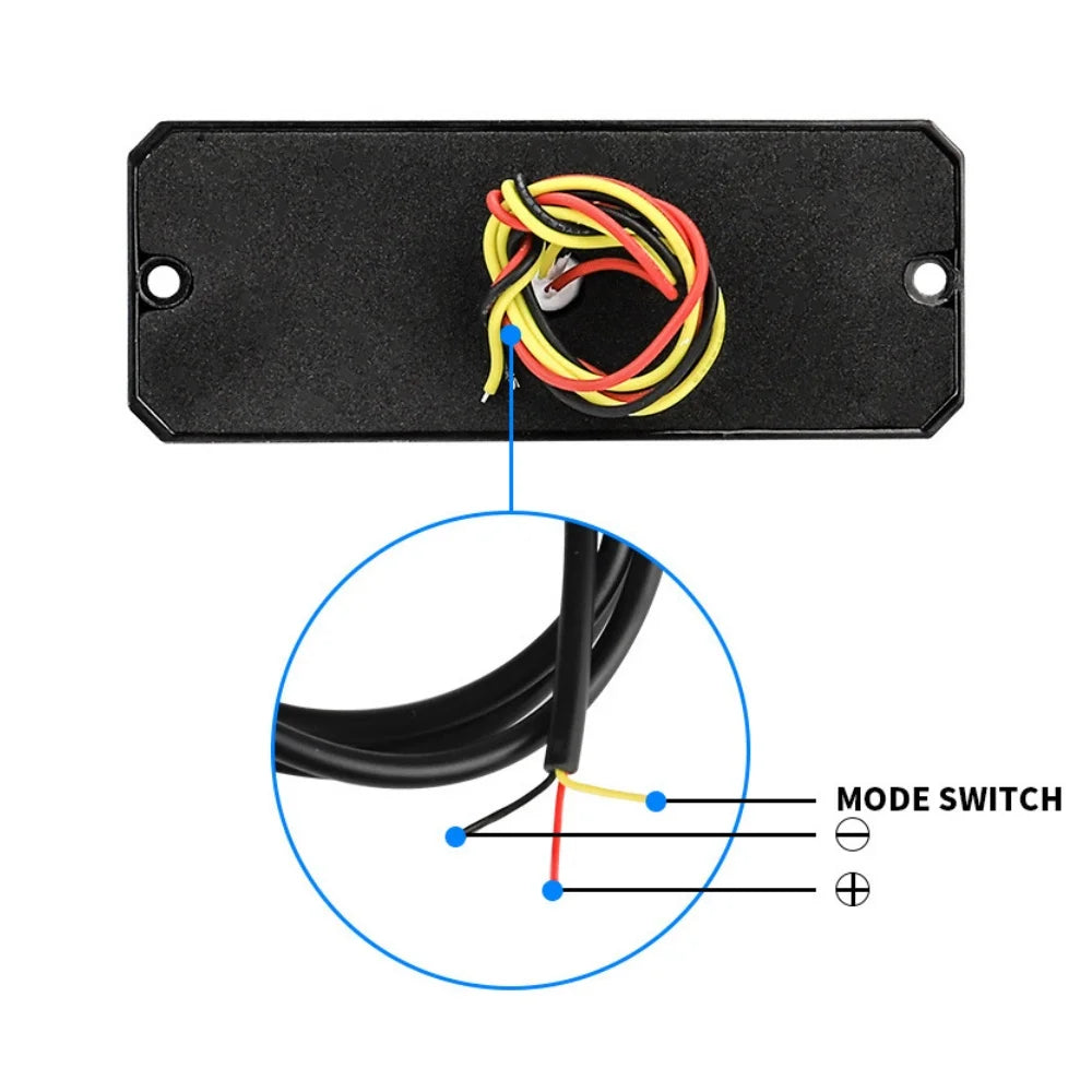 LED Beacon Warning Lamp Flashing Lightbar Emergency Strobe 12LED Yellow White Red Blue 12V 24V Warning Lamp For Truck