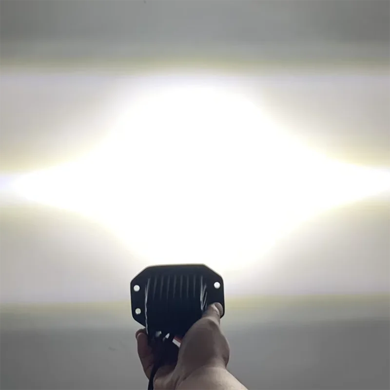 LED spotlights 6500K Flush Mount LED Work Light Bar for Car Truck Offroad Pods Driving Fog Light 9V 30V 1PC