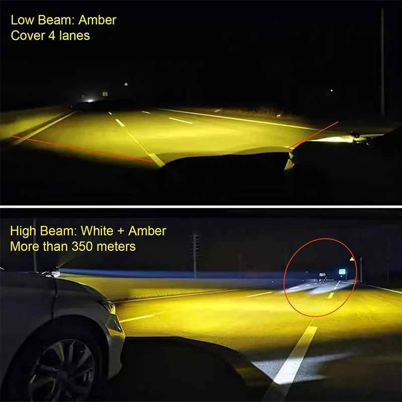 High Beam Spotlights Laser Headlights for Wrangler Super Penetrating Fog Lights Work Light for Vehicles Truck Motorcycle
