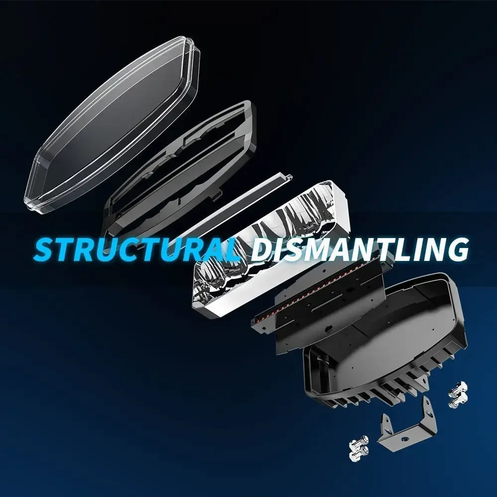 45W White and Yellow 10" Car Work Light European Truck Modified Searchlight Driving Light Headlight Auxiliary Light