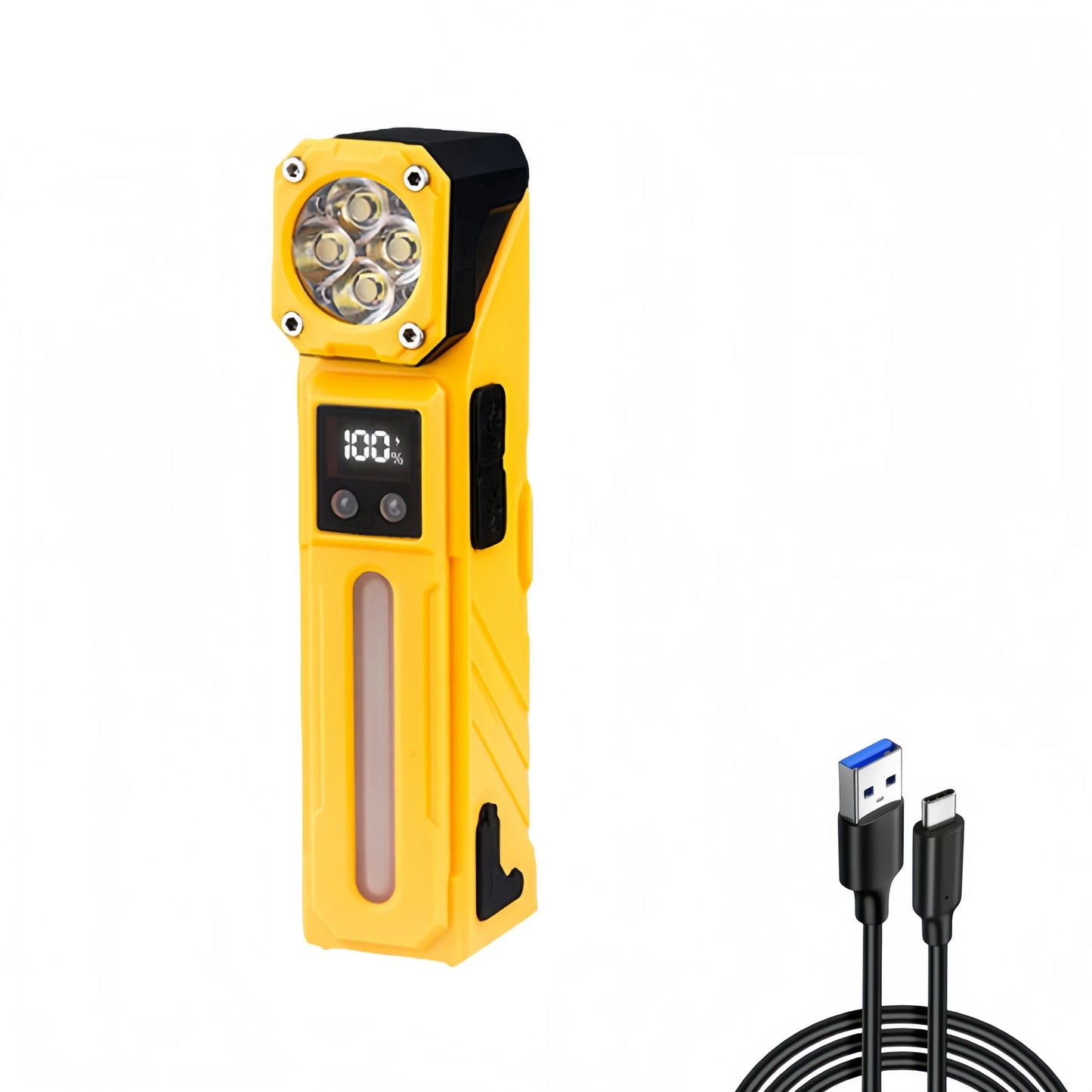 Corner multi-function flashlight colorful atmosphere light magnetic flashlight work light headlight bicycle light