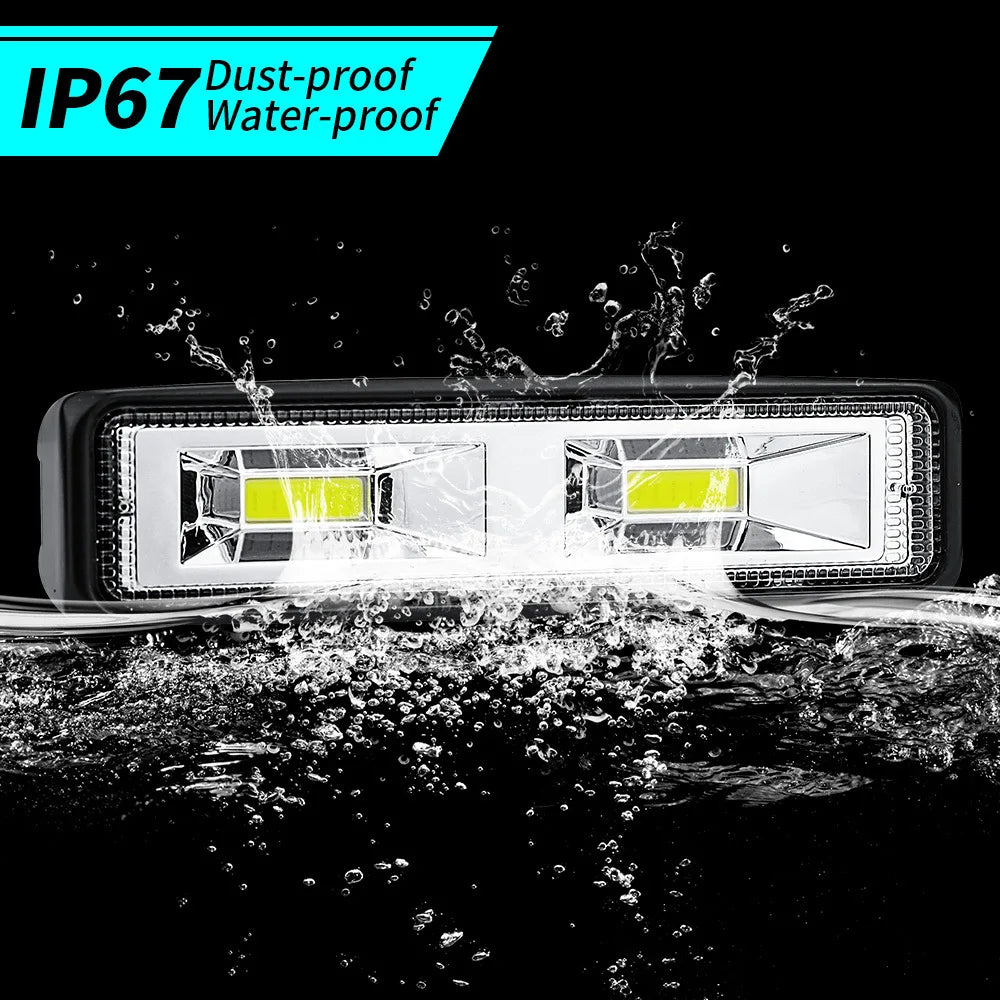 6 Inch 48W Combo Led Light Bars Spot Flood Beam 4x4 Spot 12V 24V 4WD Barra LED Headlight For Auto Boats SUV ATV Work Light