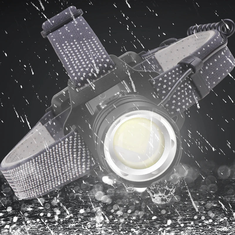 XHP160 16-Core Led Headlamp Zoomable Head Flashlight Lamp Torch 18650 Battery Waterproof for Camping Headlight