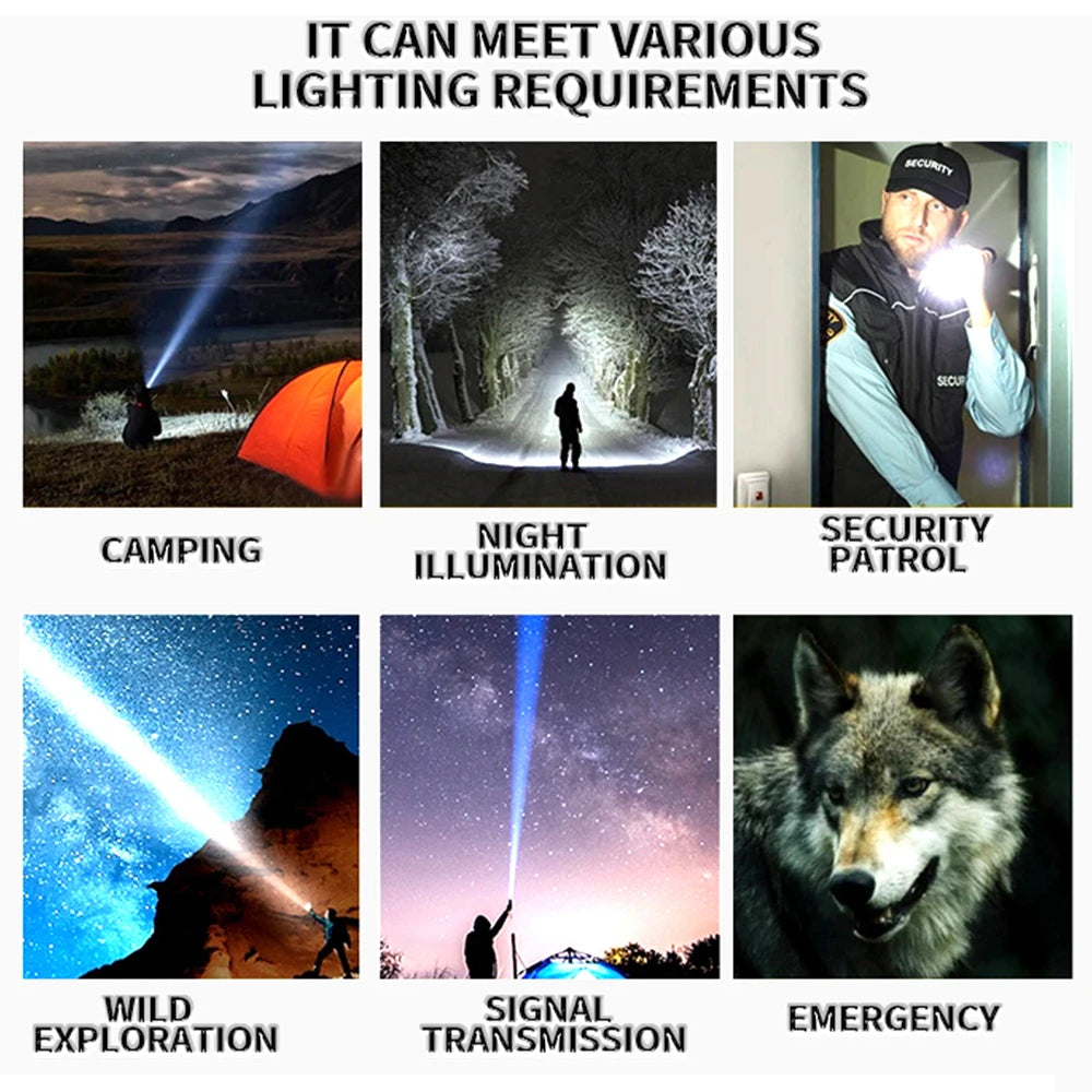 Dual Light Source LED COB Flashlight Super Bright Handfree 90 Degree Rotary Waterproof Magnet Lighting LED Torch For Camping