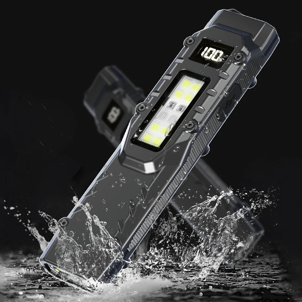 LED Super Bright Flashlight USB Charging Portable Pocket Flashlight IPX44 Waterproof Outdoor Emergency Light for Outdoor Hiking