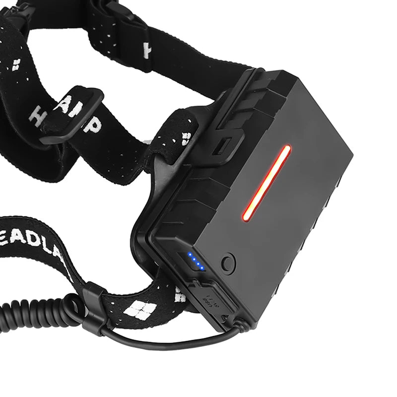Most Powerful XHP50 LED Headlight headlamp Head Lamp Power Flashlight headlight 18650 battery Best For Camping fishing