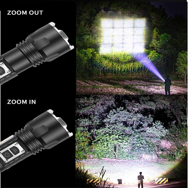XHP160 26650 USB Rechargeable Aluminum Alloy Torch Powerbank Lantern Waterproof For Camping Light Led Flashlight 1,000,000LM