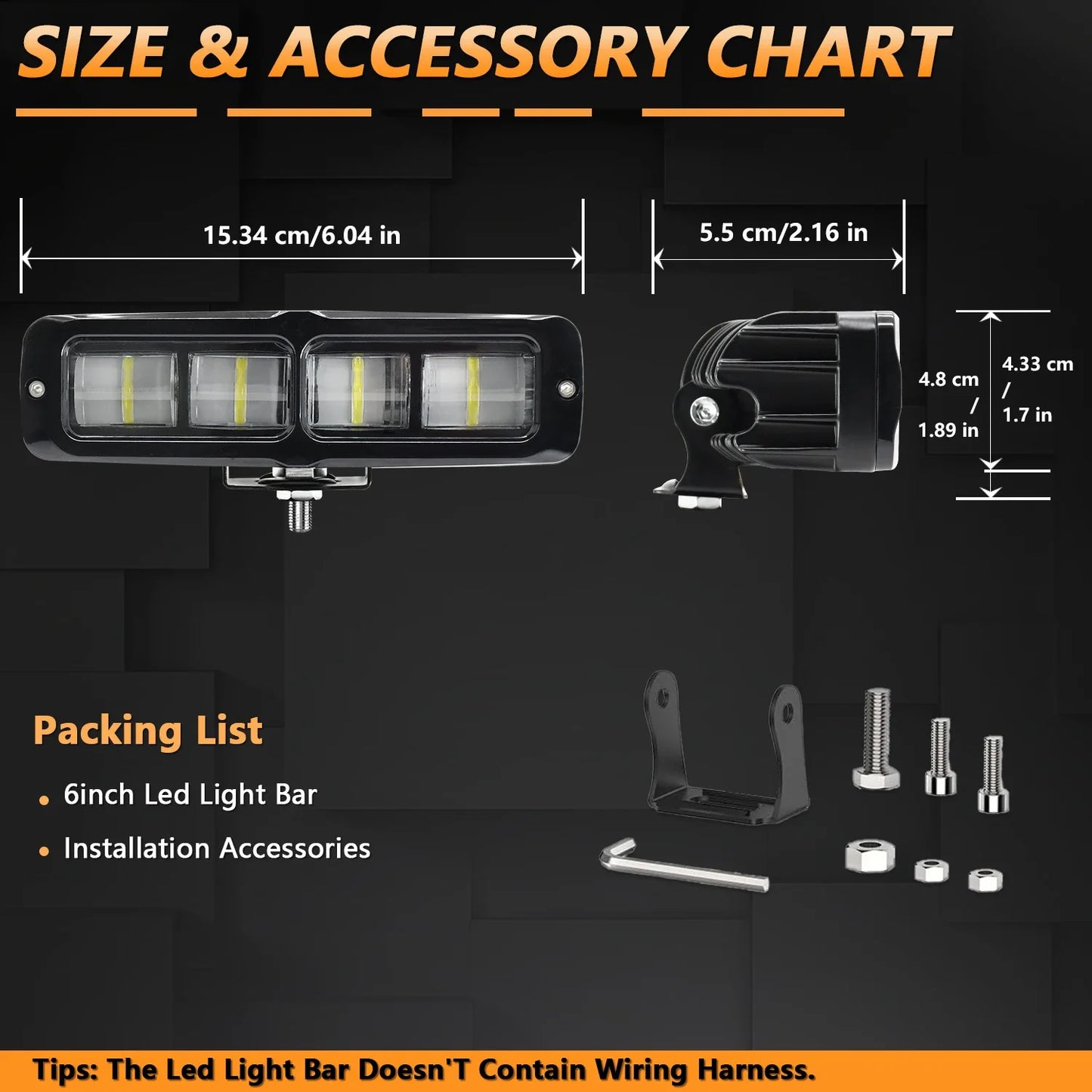 LED Car Work Bar Fog Light Spotlights White Light Projector Lighthouse Offroad 4X4 for ATV SUV Motorcycle Light