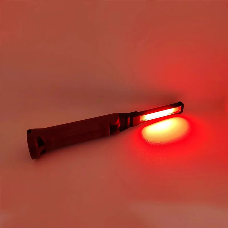 USB Rechargeable Foldable Work Light 180° Folding Flashlight With Hanging Hook For Camping Emergency Repair Spotlights