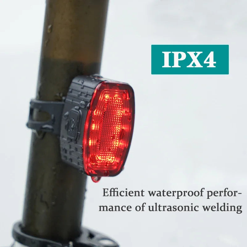 LED Bike Taillights USB Rechargeable Bicycle Red Light IPX4 Waterproof Road Mountain Bike Front Rear Light Type-C MTB Lamp