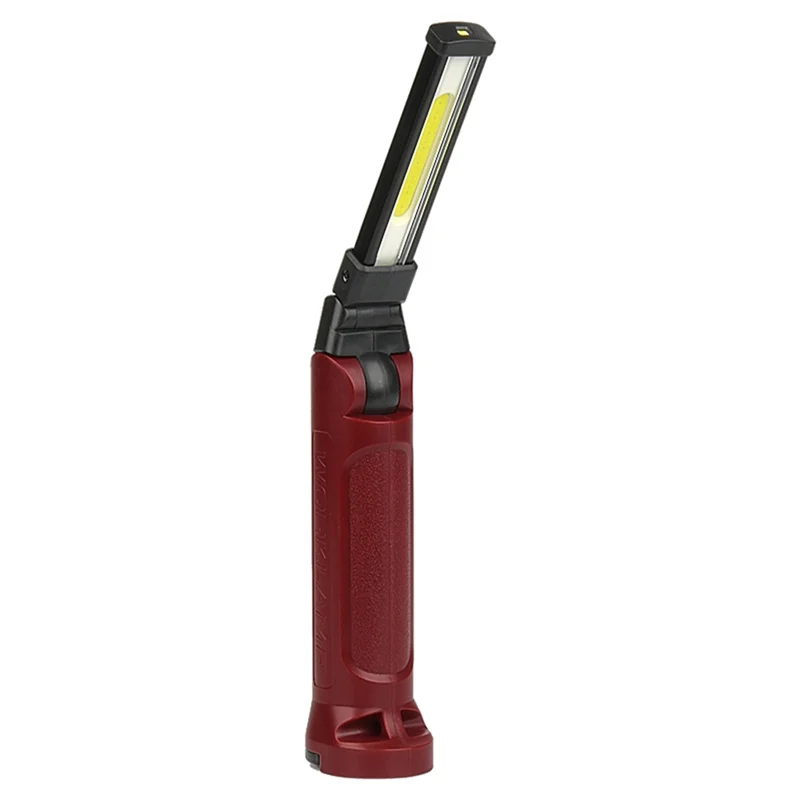USB Rechargeable Foldable Work Light 180° Folding Flashlight With Hanging Hook For Camping Emergency Repair Spotlights