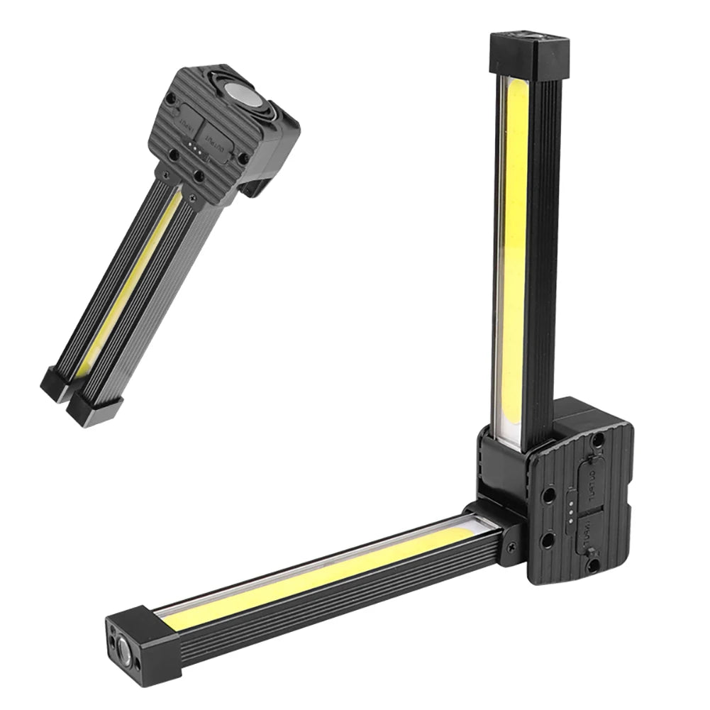 USB Rechargeable XPE LED Emergency Floodlight IPX4 Waterproof COB Handheld Camping Torch Multifunctional Inspection Lamp