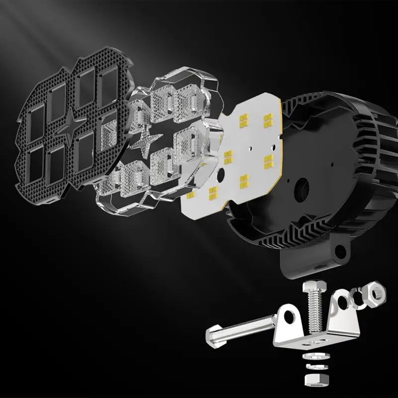 Off Road LED Lights 27W LED Tractor Lights Waterproof Trailer Lamp Automotive Replacement Lighting For SUVs Tractor Offroad