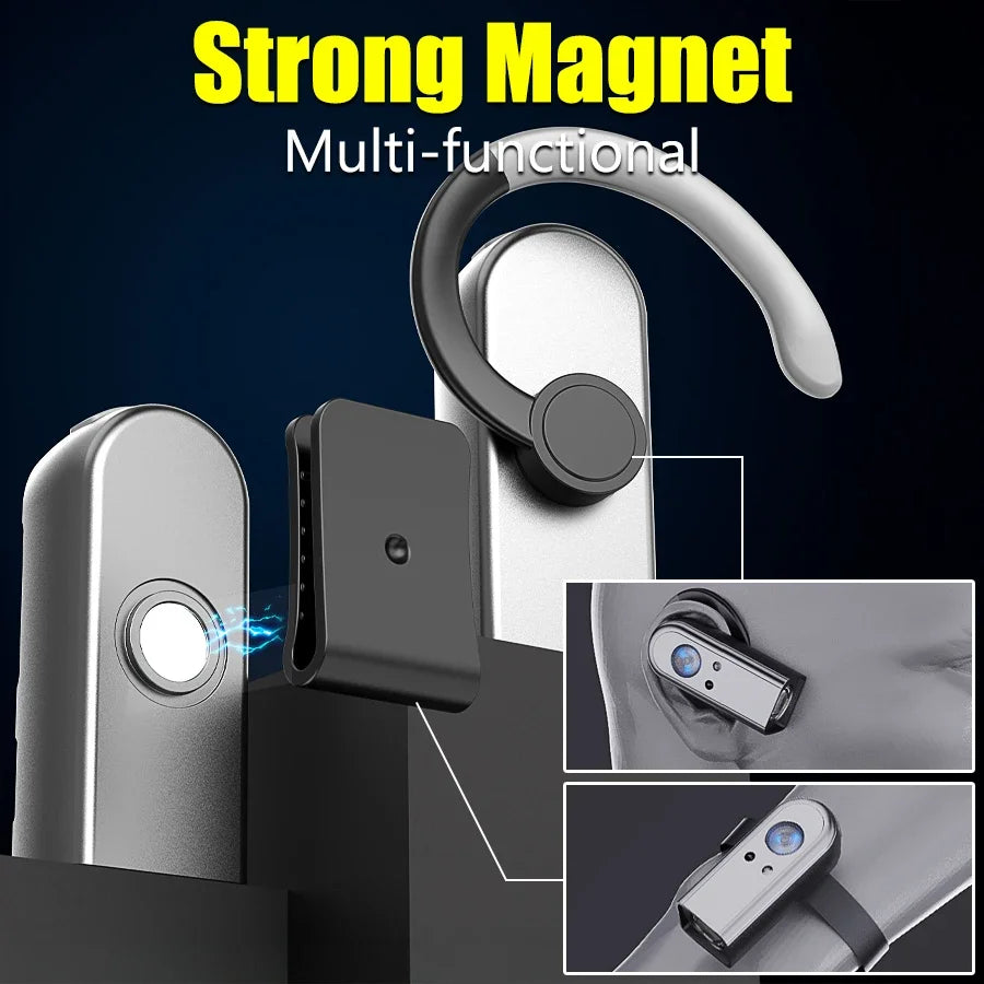 LED Lightweight Headlamp USB Rechargeable Portable Ear Headlamp Magnetic Headtorch for Night Running Fishing and Cycling