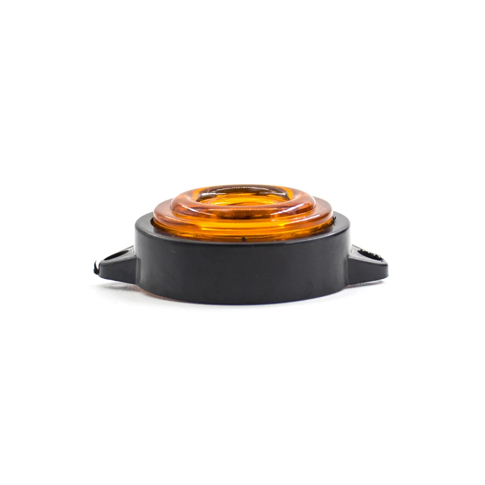 24V Round LED Clearance Light LED Front Rear Side Marker Indicator Light for Truck RV Car Bus Trailer Van Caravan Boat