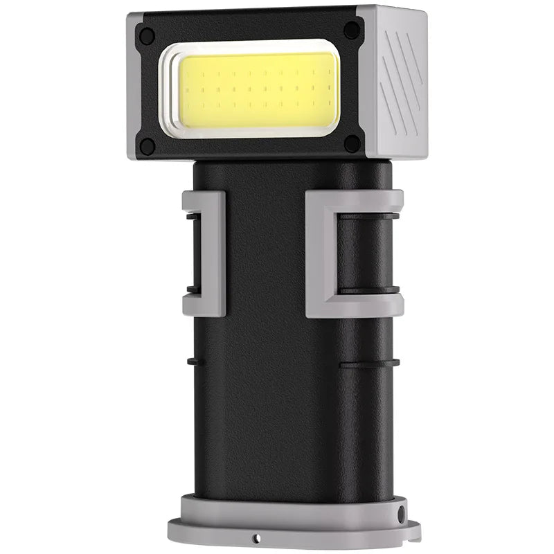 Mini LED COB Rotating Adjustable Work Light with Magnetic Base Portable Charging Flashlight Multifunctional Illumination Tool