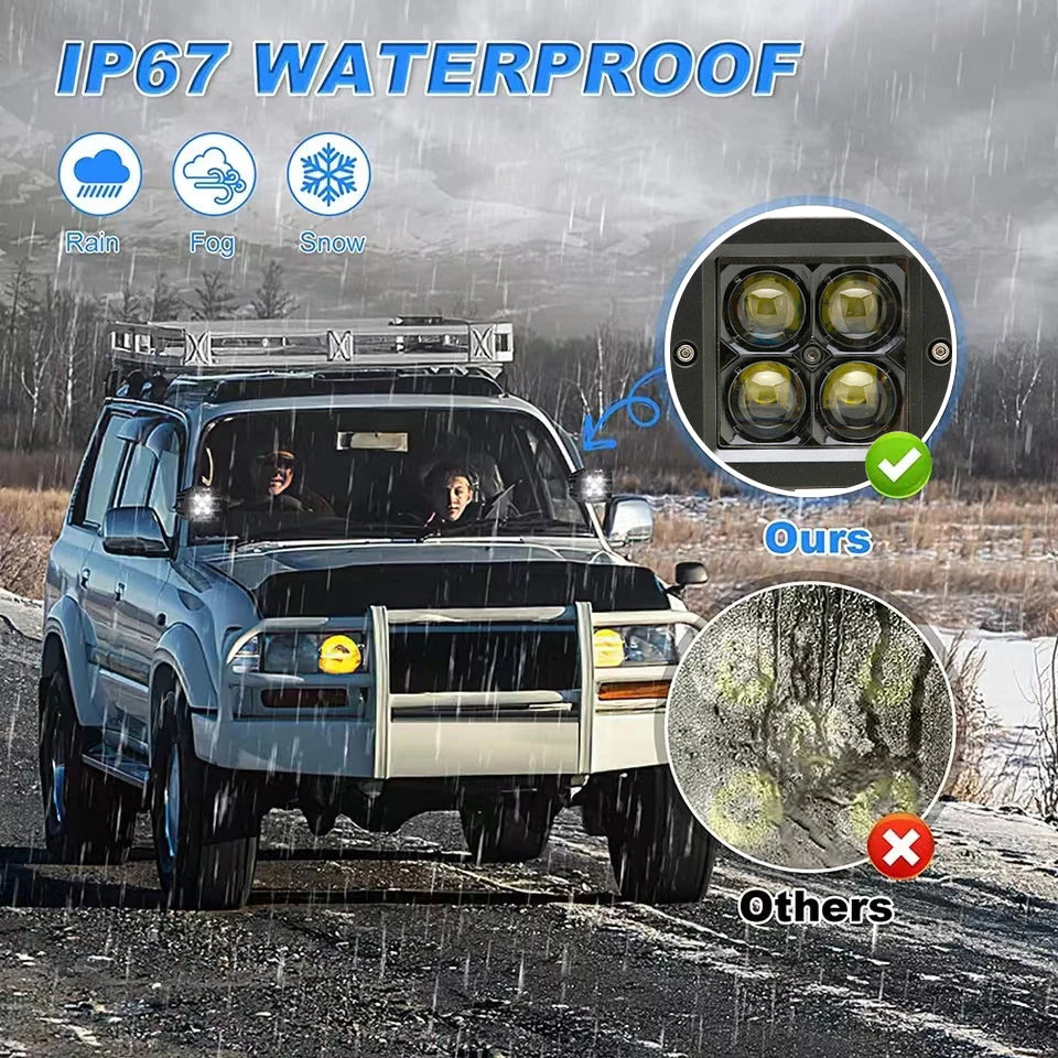 3 Inch Projector Led Driving Spot Auxiliary Light Offroad 4x4 Cube Led Off Road Fog Lamp 12V 24V Led Pods Light