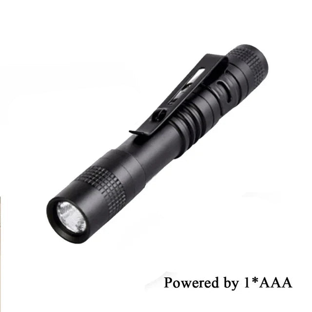 Mini LED Flashlight XPE Portable Zoom Pen Light Waterproof Torch Camping Emergency Outdoor Walking Lantern Keychain Flashlight