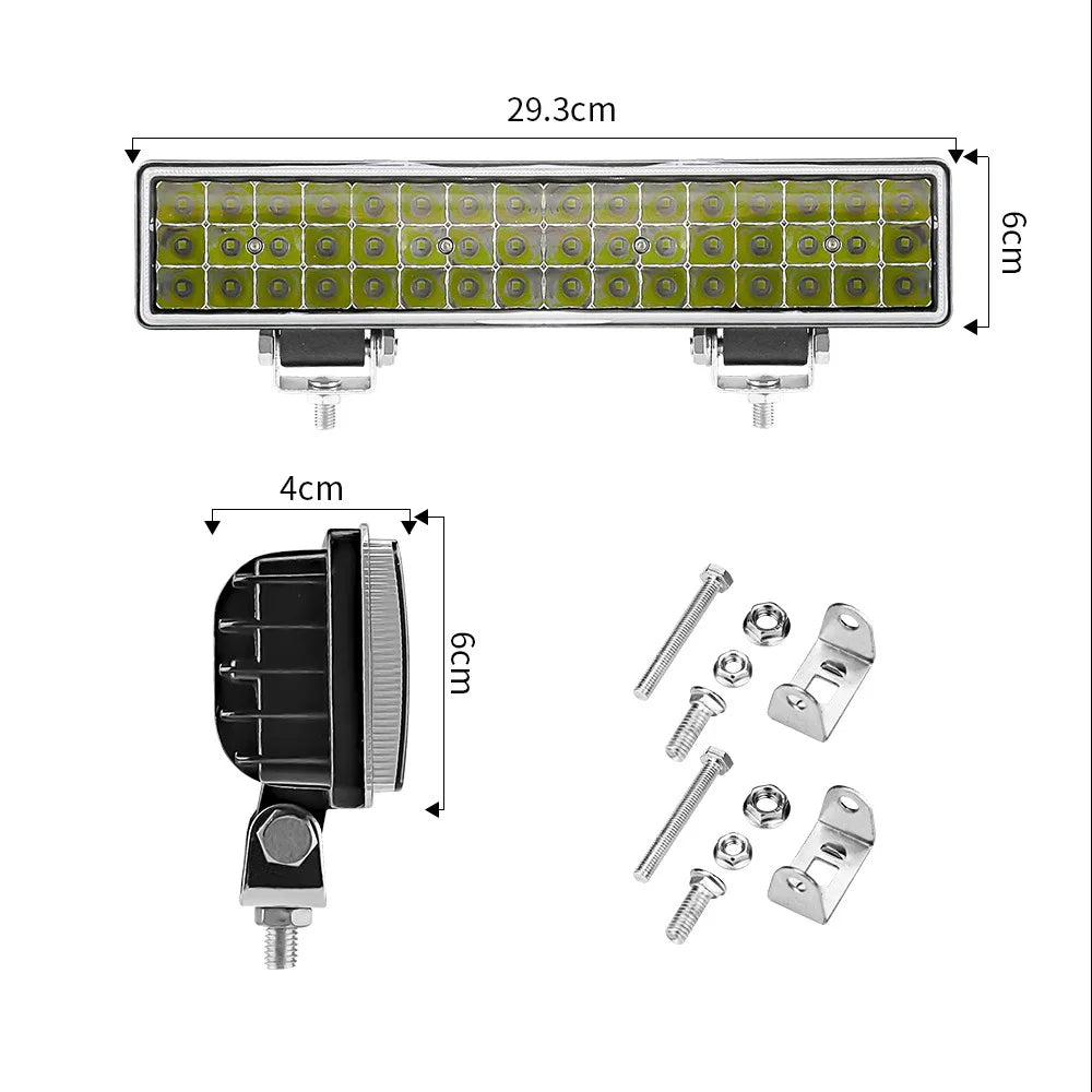 12-inch Car LED Work Light Large Field of view LED Light 48W ultra Bright 4X4 off-road Vehicle Tractor Driving Light