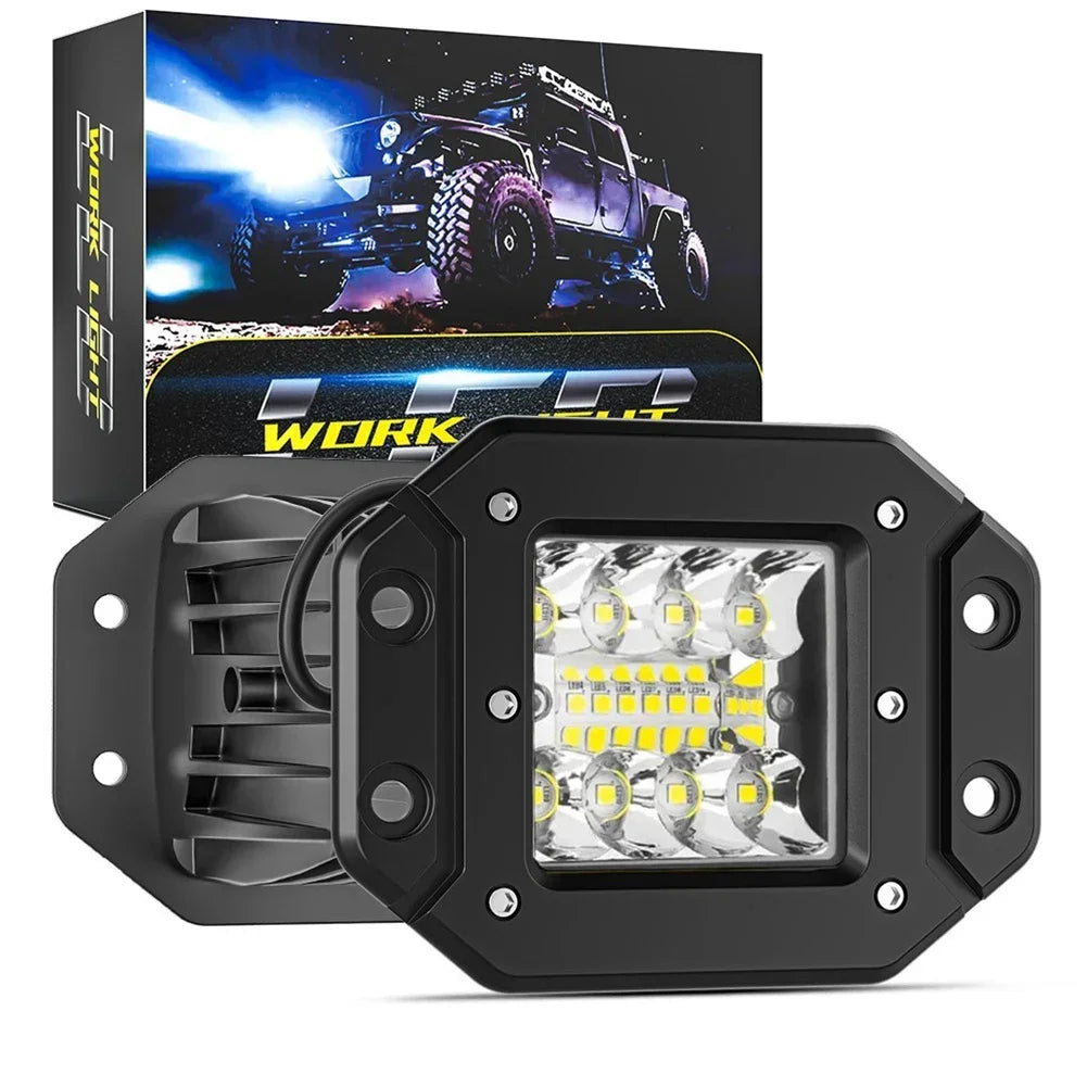 4inch 16W LED Offroad Driving Fog Lights Work Auxiliary Bumper Lights For Car Truck Pod Lights