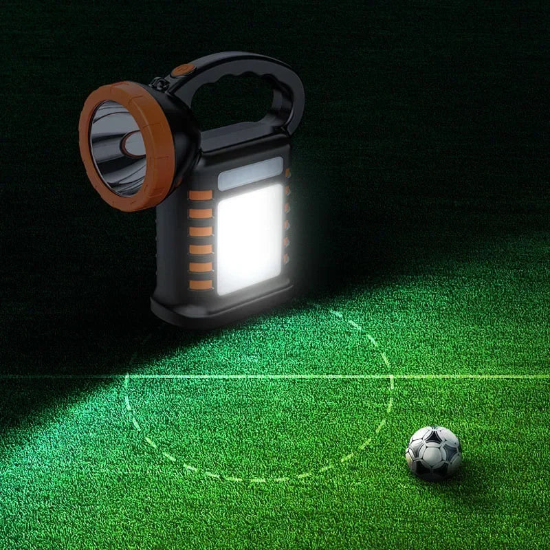 Camping Flashlight 450LM LED USB-C Rechargeable, 2*2000mAh Power Bank, 6Mode Hurricane Emergency Tent Light Lantern Red Strobe