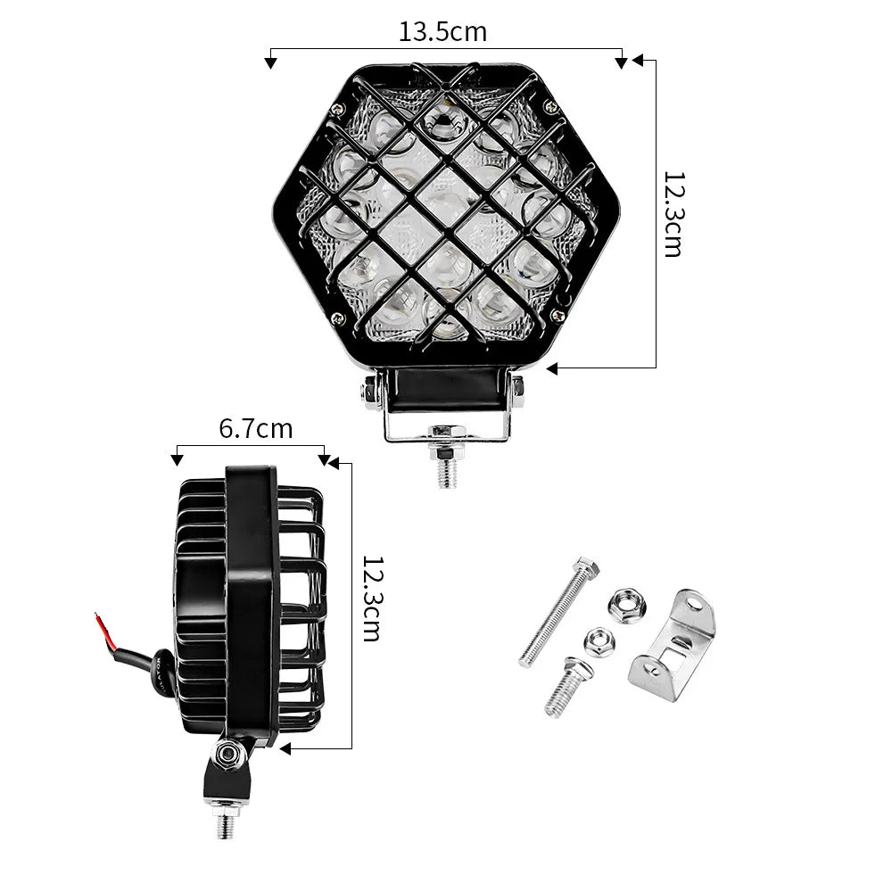 5 inch 4X4 Round Off Road White Driving Halogen ATV Fog Light Lamp Spotlight For Off Road Truck Car Accessories