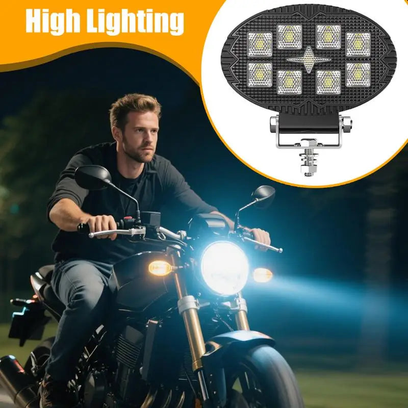 Off Road LED Lights 27W LED Tractor Lights Waterproof Trailer Lamp Automotive Replacement Lighting For SUVs Tractor Offroad