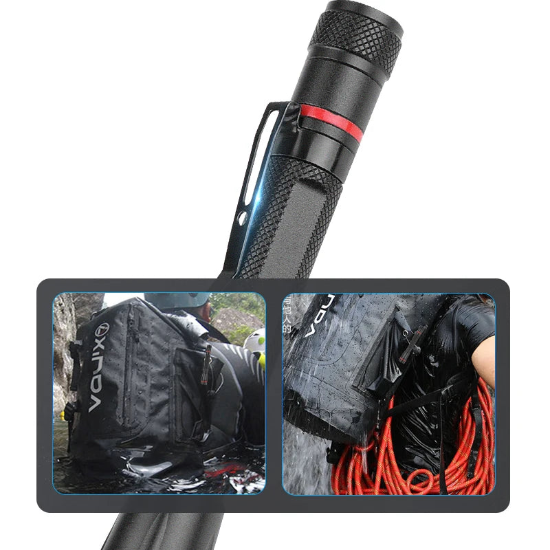 Mini Flashlight Outdoor Lights Camping Portable Rechargeable LED Lamps Pen Flashlights Small Torch Waterproof Long Range Lantern