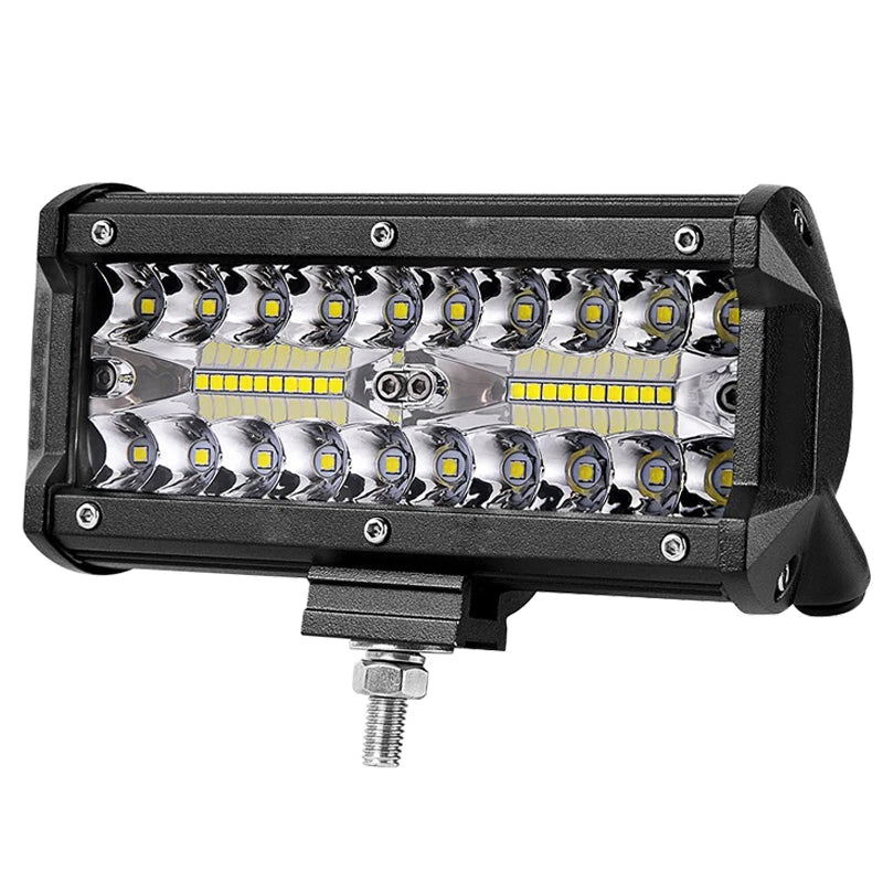 7 Inch 120W Combo Led Light Bars Spot Flood Beam for Work Driving Offroad Boat Car Tractor Truck 4x4 SUV ATV 9-30V