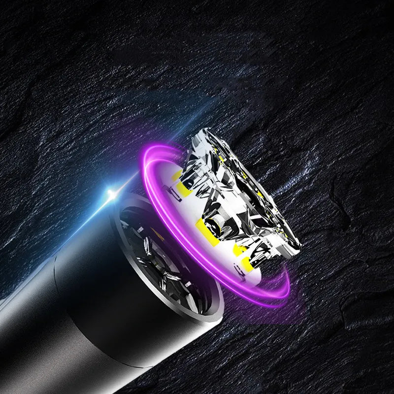 4*XPG LED EDC Mini Flashlight With Lampshade Stepless Dimming IPX4 Waterptoof USB-C Rechargeable 16340 Battery Portable Torch