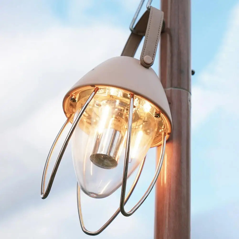 Camping Light High Brightness Stepless Dimming Waterproof Handheld Vintage Tent Lamp Portable Lantern Outdoor Supplies