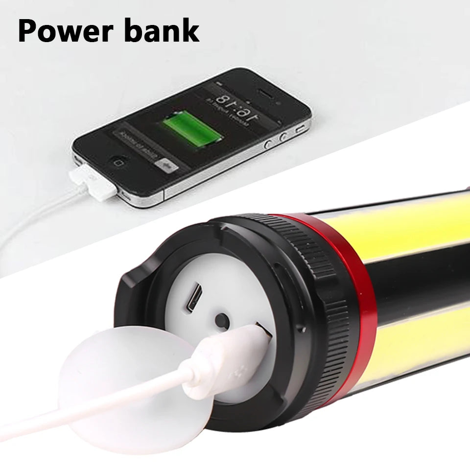Led Flashlight XHP70 Built in Battery Hiking Usb Charging Stretch Zoomable Powerful Rechargeable Powerbank Torch Lantern