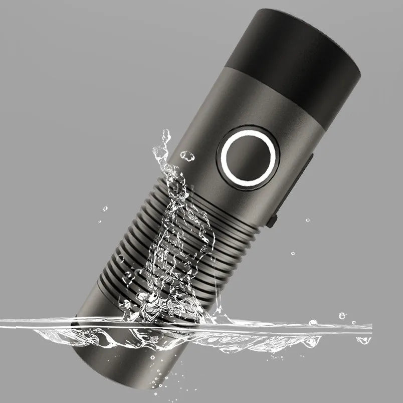 4*XPG LED EDC Mini Flashlight With Lampshade Stepless Dimming IPX4 Waterptoof USB-C Rechargeable 16340 Battery Portable Torch
