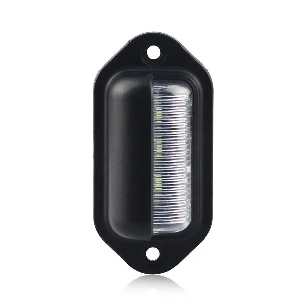 Car Trailer Taillight Side Light 6 LED License Plate Tag Lights Universal Car Plate Light Signal Lamp Car Accessories