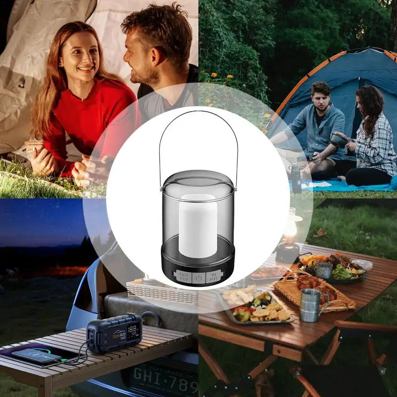 Luz LED portátil para tienda de campaña, luz portátil para acampar, luz impermeable para tienda de campaña al aire libre, linterna LED recargable, luz LED portátil de mano