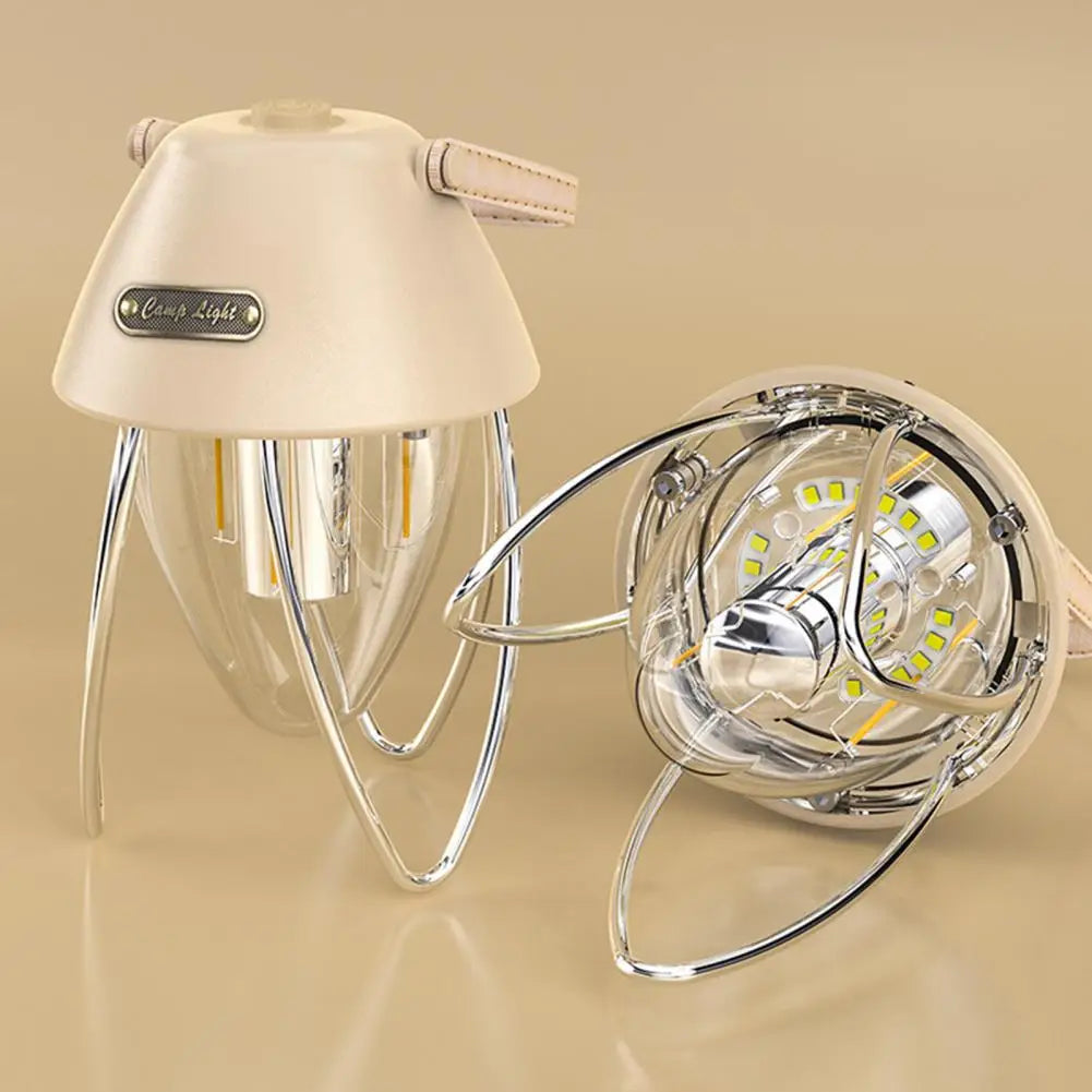 Camping Light High Brightness Stepless Dimming Waterproof Handheld Vintage Tent Lamp Portable Lantern Outdoor Supplies