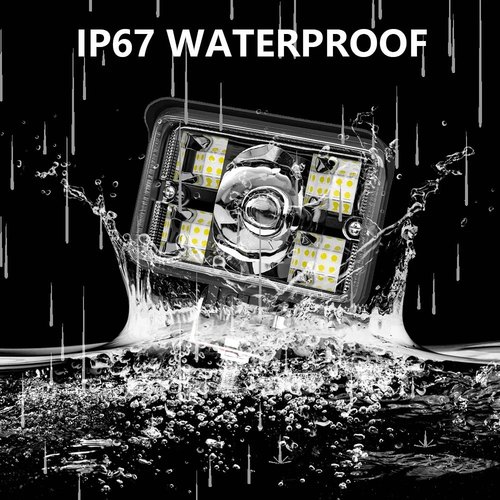 Car 3inch LED Light Bar Yellow White Off Road Spotlight Work Light For Truck Tractor 4X4 Boat 12v 24v Headlight Fog Lamp moto