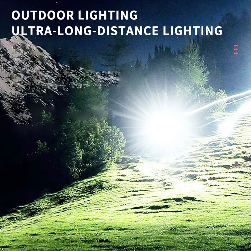 XHP70 Scuba Diving Flashlight Powerful LED Torch Light Rechargeable Underwater Lamp IPX8 Waterproof Diving Lantern Using 18650