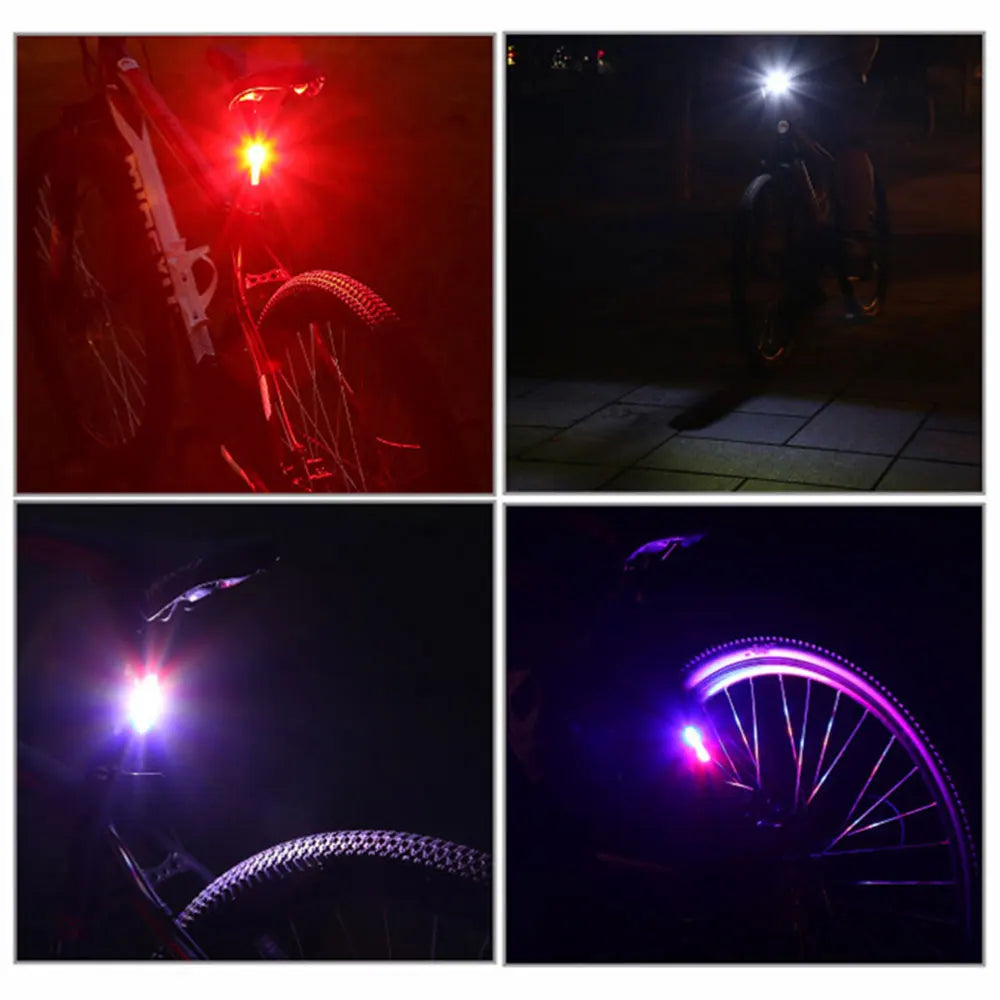 Bike Tail Light USB Rechargeable Ultra Bright LED Warning Bike Light Waterproof Rear Light Bike Accessories