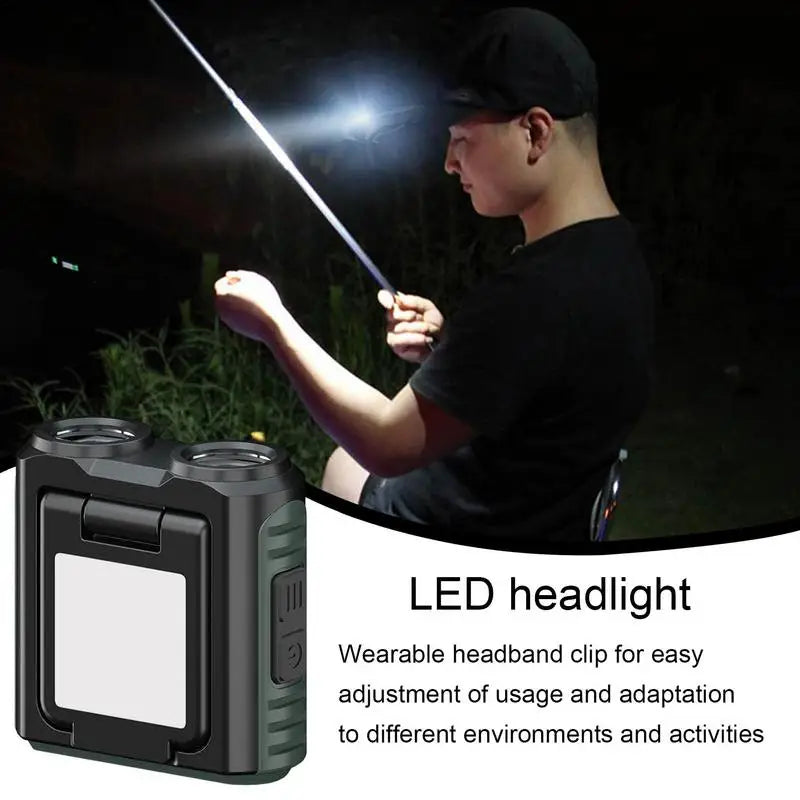 Camping Clip Headlamp USB Rechargeable Flashlight Clip Hats Headlamp Hat Lamp Headlamp Hat Light Flashlight Fishing Headlamp For