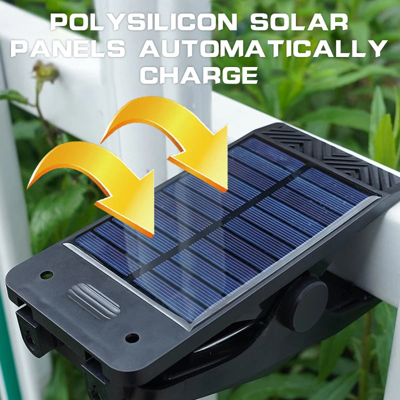 LED Solar Clip Light Com Sensor De Movimento Lmpermeável Luzes Do Jardim Ao Ar Livre Camping Lamp Street Landscape Wall Decorat