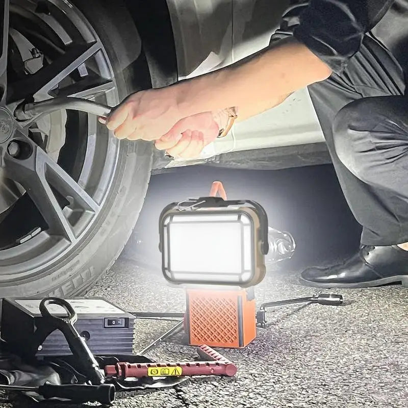Work Light LED Rechargeable Portable LED Lights With 3600 MAh Battery Car Repair Lights Multifunctional Camping Lantern With