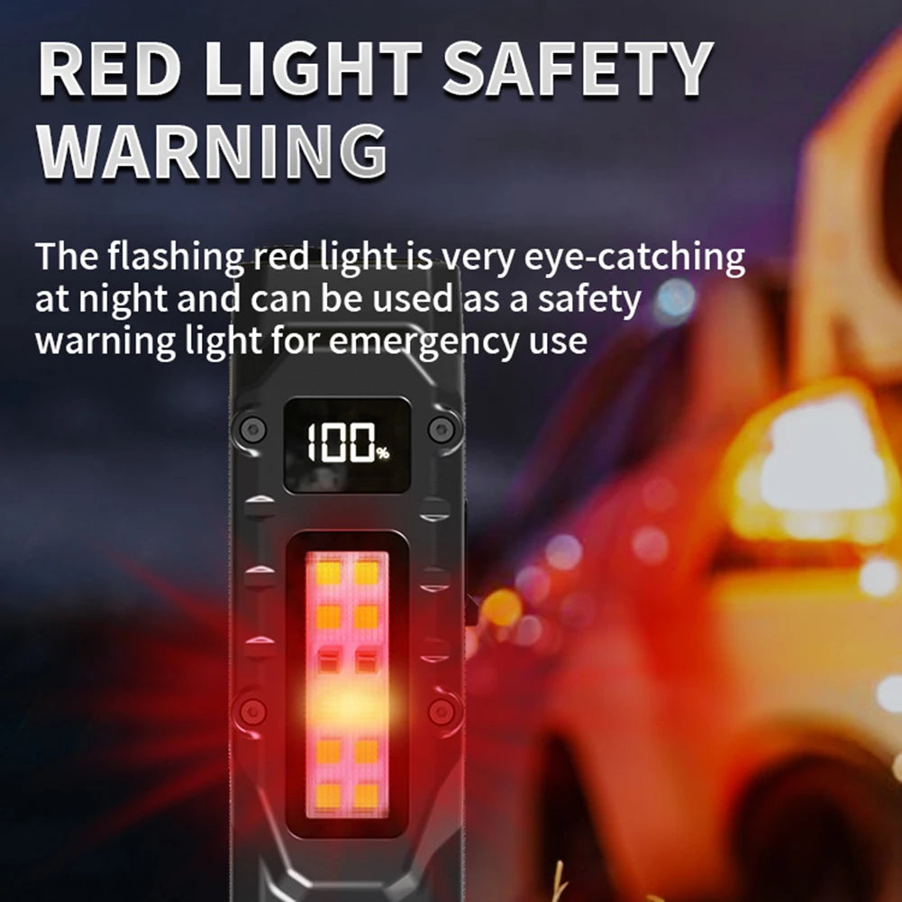 LED Super Bright Flashlight USB Charging Portable Pocket Flashlight IPX44 Waterproof Outdoor Emergency Light for Outdoor Hiking
