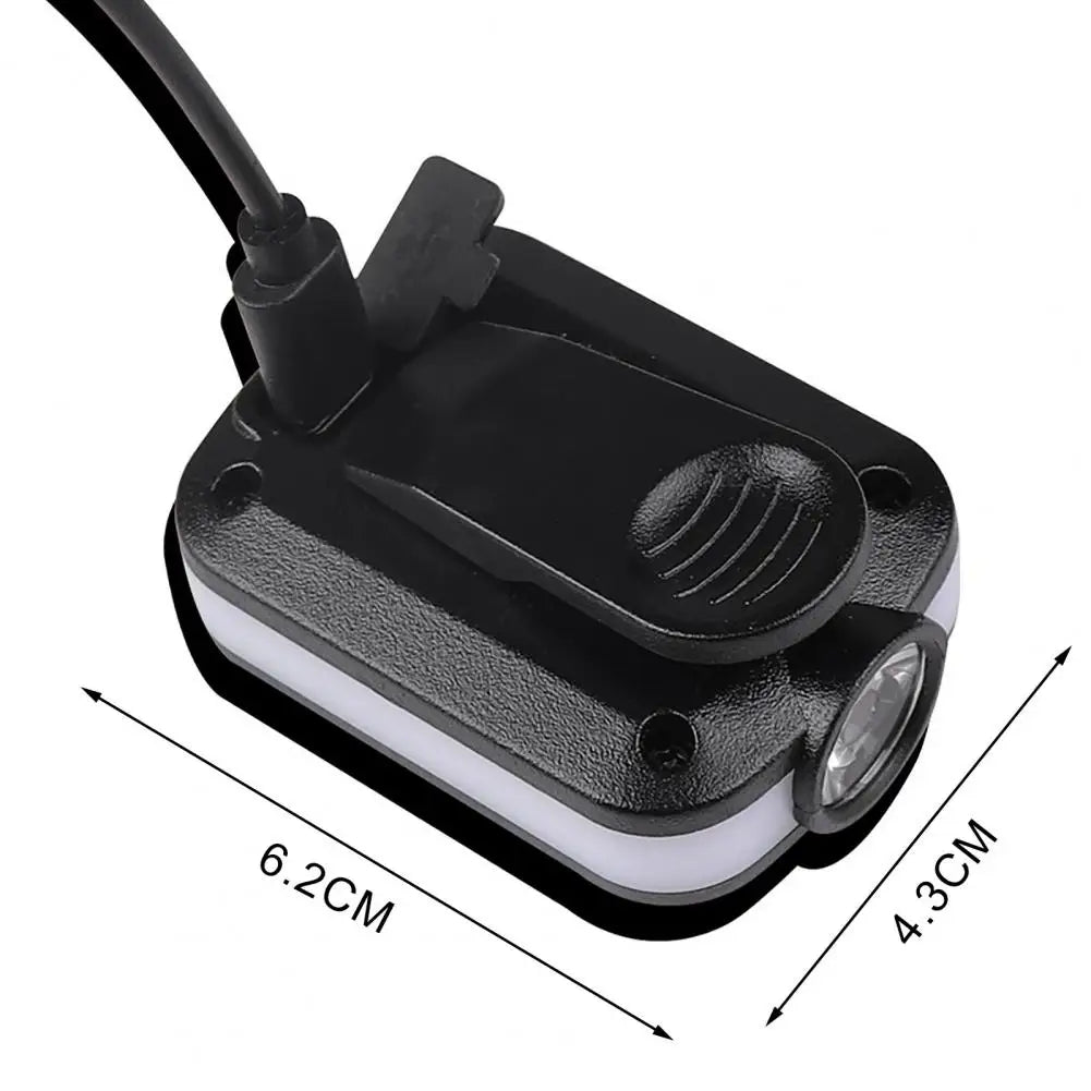 Clip-on Hat Light Ultralight Led Cap Light with Digital Power Display for Camping Super Bright Waterproof Clip-on Hat Lamp