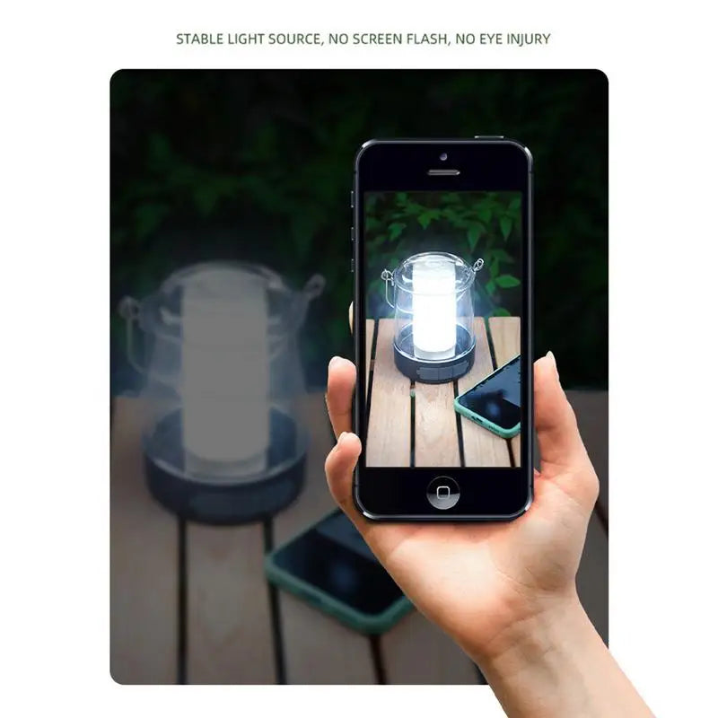 Luz LED portátil para tienda de campaña, luz portátil para acampar, luz impermeable para tienda de campaña al aire libre, linterna LED recargable, luz LED portátil de mano
