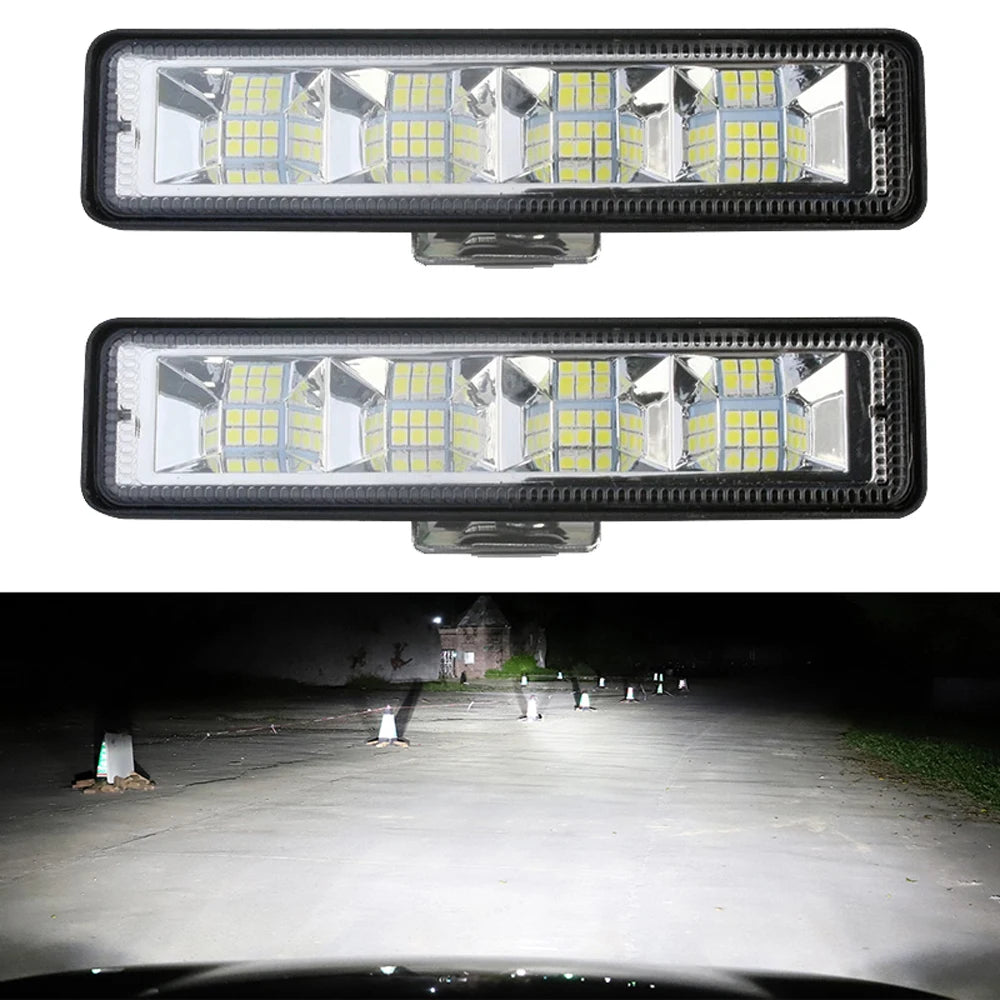 LED Bar Flood Light 12W Car Work light LED Bar 4x4 24 Led Working Bar Offroad SUV ATV Tractor Trucks Excavator Led Combo Beam