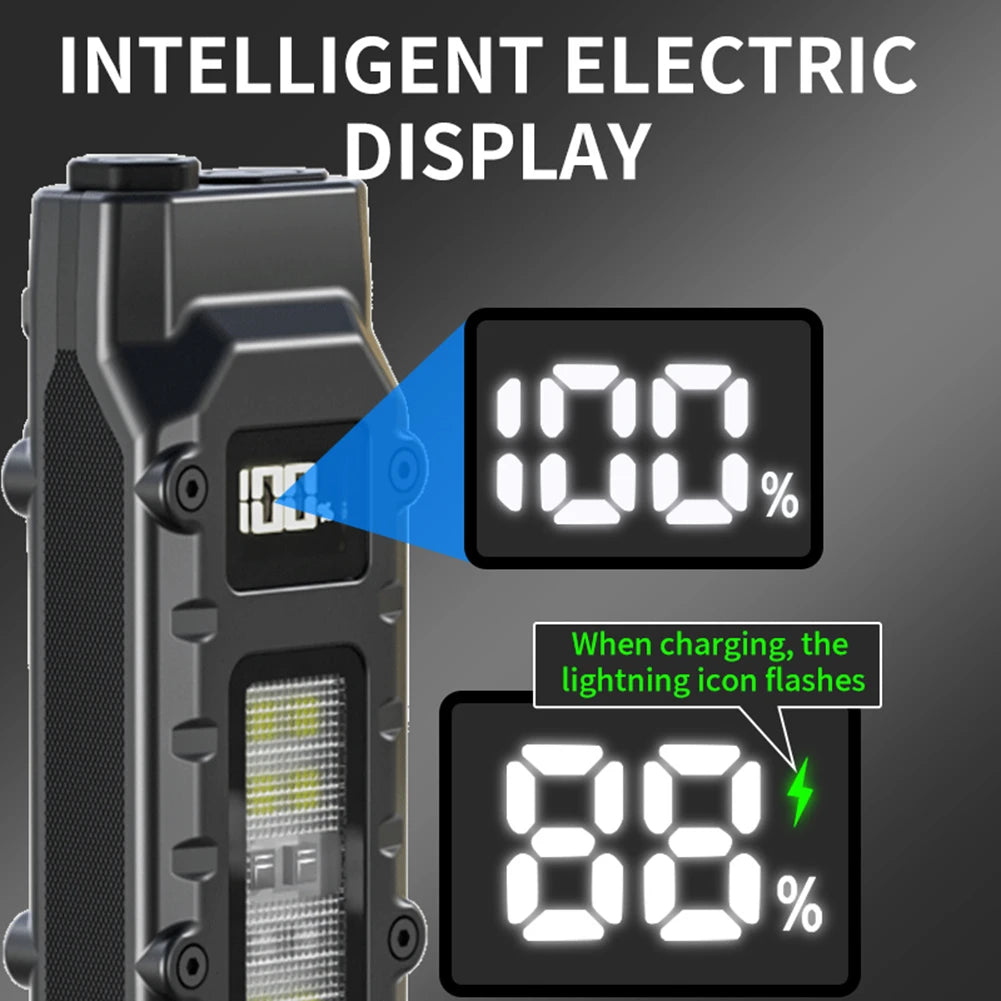 LED Super Bright Flashlight USB Charging Portable Pocket Flashlight IPX44 Waterproof Outdoor Emergency Light for Outdoor Hiking